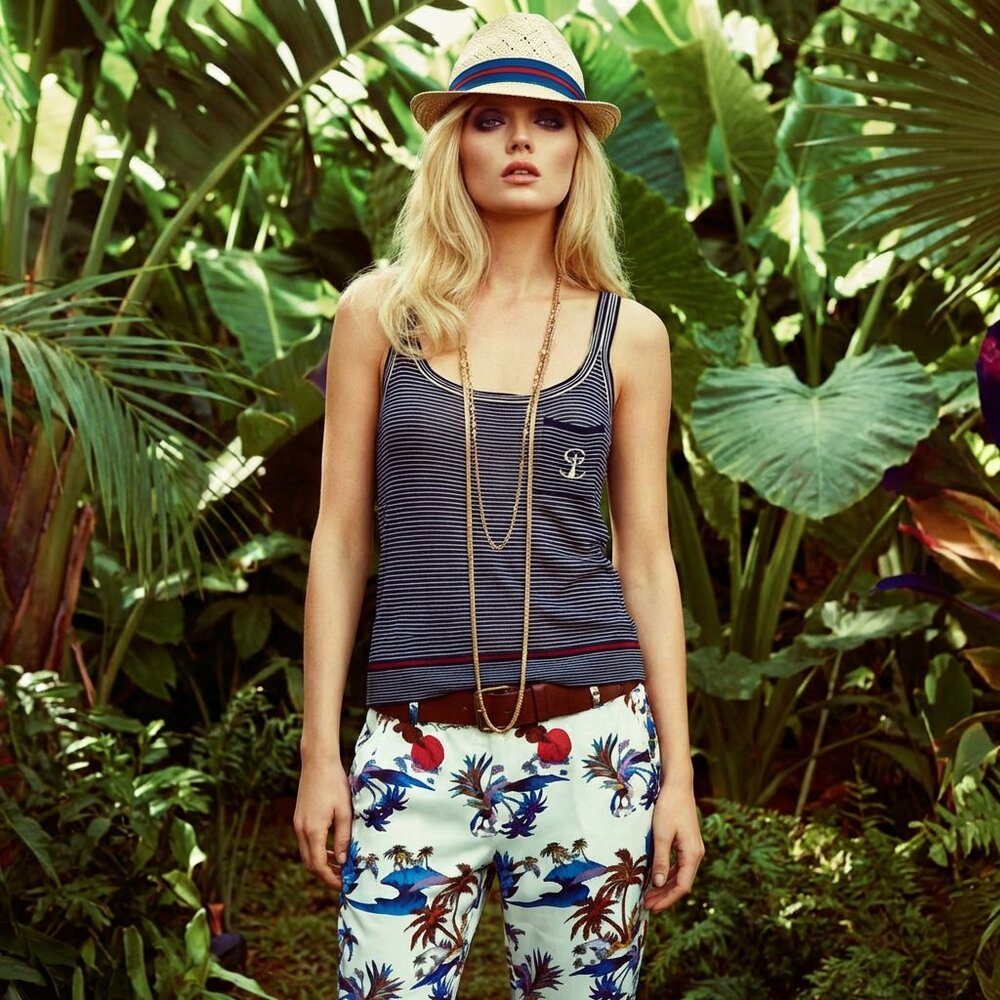 Gucci Silk Knit Nautical G Logo Sherry Web Sleeveless Pocket Blouse - Picture 5 of 16